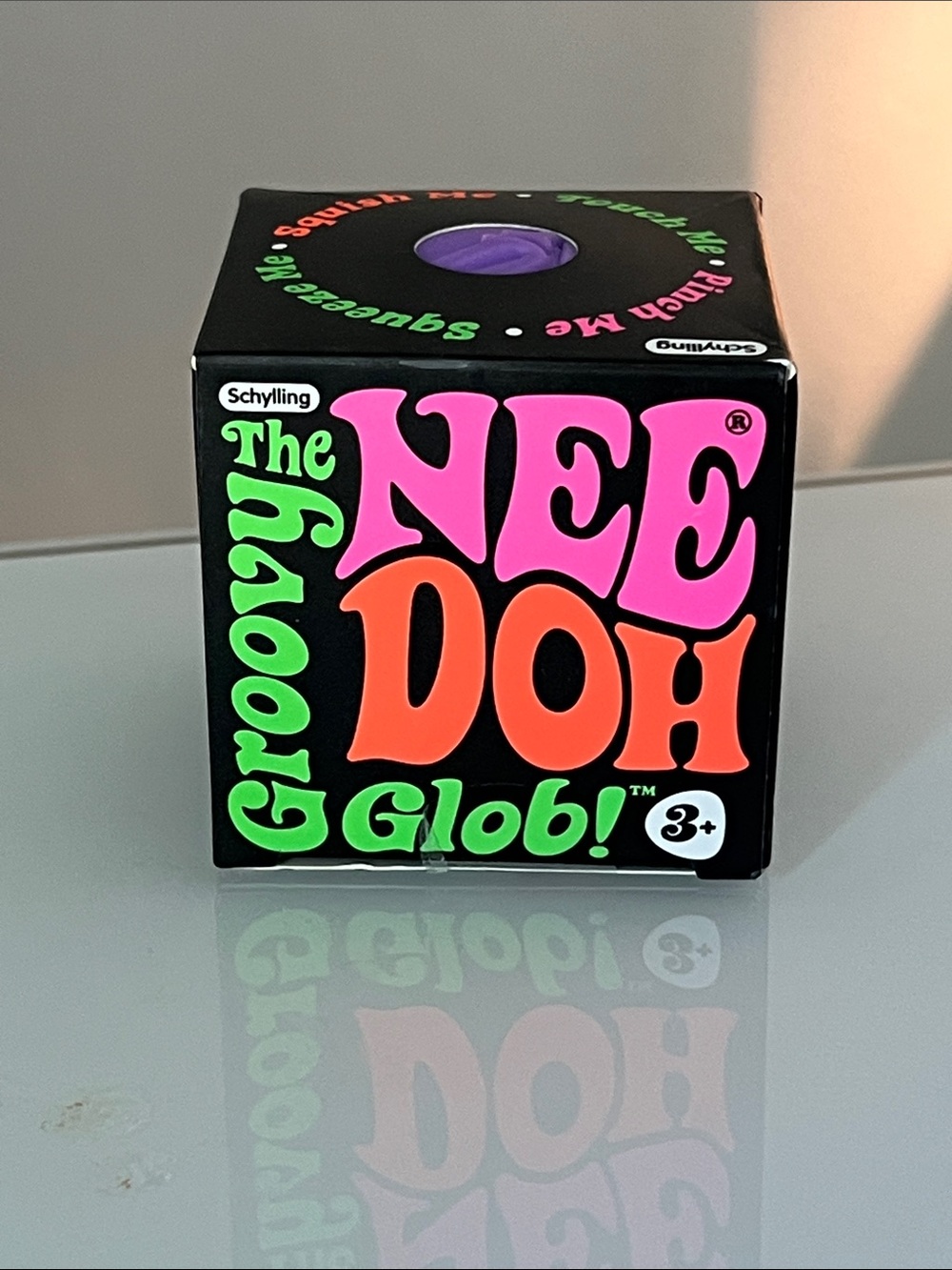Schylling NeeDoh Original - The Groovy Glob - Sensory Fidget Toy - Purple - NWT